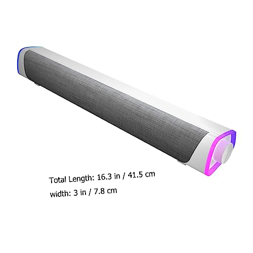 ARTIBETTER Wired Soundbar with Dual Speakers for Desktop Laptop and Tablet Compact Stereo System for Music and Gaming for Use