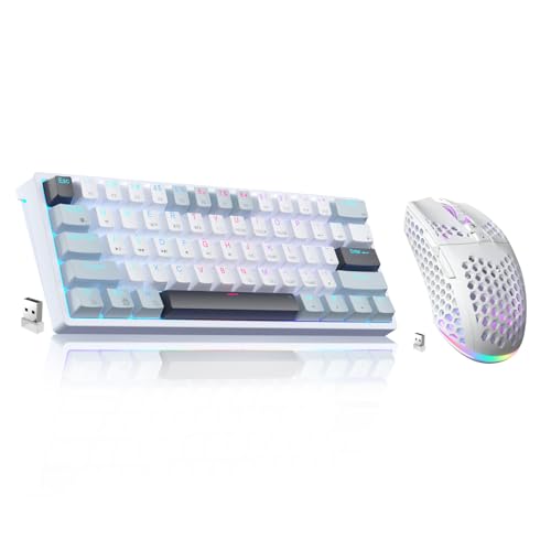 60 Percent Keyboard and tri Mode Wireless Gaming Mouse