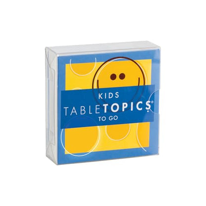 TableTopics Kids "To Go" Question Game with Conversation Cards for Kids - 40 Conversation Starters for Families to Play at the Dinner Table, Family Game Night, & Road Trips