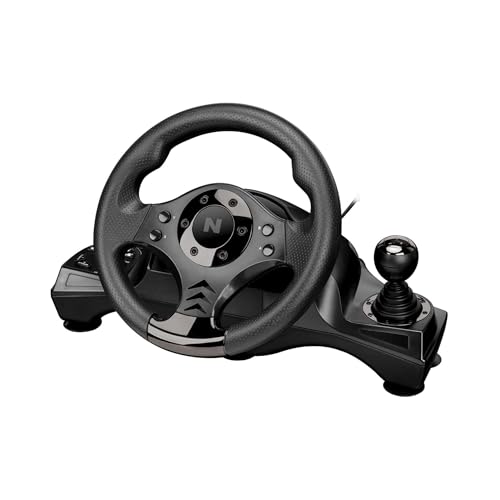 Nitho Drive Pro V16 Gaming Steering Wheel with Pedals and Shifter, 270 Degrees Racing Wheel with Dual Vibration, Compatible with PC, PS3, PS4, Xbox One, Xbox Series X|S and Switch - color: Drive Pro V16