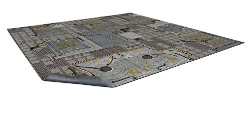 Battle Systems Terrain Frontier Game Mat 3x3 - Neoprene Playmat for 40k, Necromunda, Fallout, Marvel: Crisis Protocol