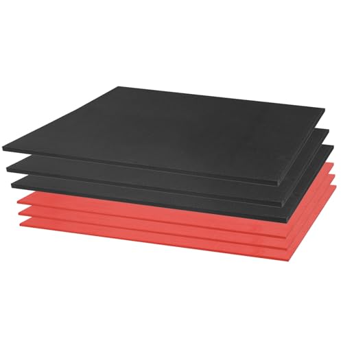 HARFINGTON Tool Box Foam 22"x16" EVA Non-Slip Toolbox Foam Inserts Adjustable Liner for Board Game Box Cases Storage Drawer, 6in1 Set - color: Black, Red, Yellow, Blue, size: 22"x16"