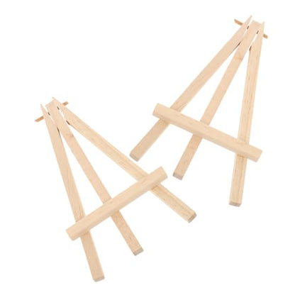 2pcs Wood Display Stand Card Deck Holder Multi-functional Easel for Game Cards Photos