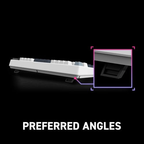 msi Forge GK600 TKL Wireless Sky - Mechanical Linear SWITCHES - Dye-Sublimated PBT Keycaps, Anti-Slip Base, RGB LED, USB 2.0, Bluetooth, 2.4 GHz - Tenkeyless - style: FORGE GK600 TKL W SKY US