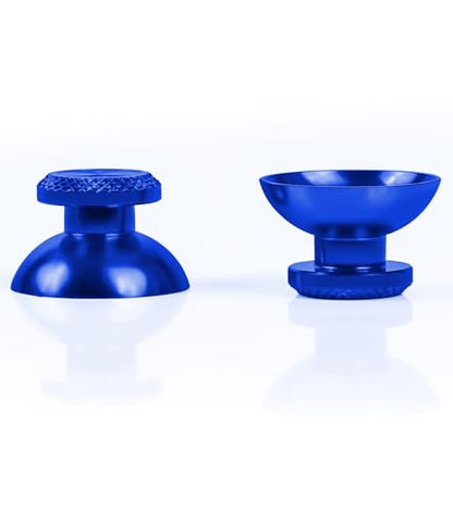 Ceozon Replacement Metal Thumb Grips Accessories for Ps5 Controller Thumbsticks Swap Joysticks Repair Kit (Blue)