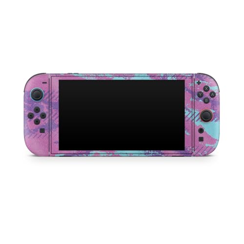 Glossy Glitter Gaming Skin Compatible with Nintendo Switch 2 Console Only - Grunge Purple - Premium 3M Vinyl Protective Wrap Decal Cover - Easy to Apply | Crafted in The USA by MightySkins - color: Grunge Purple, size: Switch 2 Console Skin Only, style: G