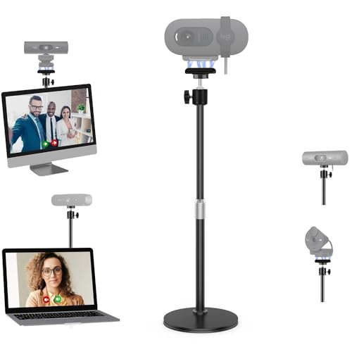 C920x Magnetic Webcam Light with Stand,10 Inch Ring Light with Adjustable Desktop Holder Compatible with Logitech C920s StreamCam C922x C930e C925e C615 Brio 501 301 101 Brio 4K C270 C310 webcams