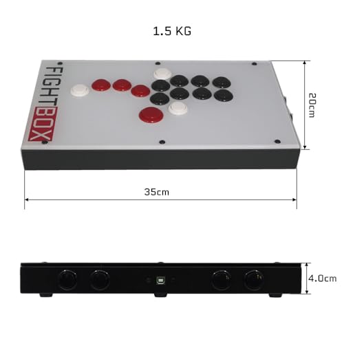 FightBox F10-PS5 All Button Leverless Arcade Fight Stick Game Controller Compatible With PC/PS3/PS4/PS5