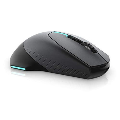 Alienware Wireless Gaming Mouse AW610M, 16000 DPI, 400 IPS, 7 Buttons | USB Wired, Optical Sensor, Programmable Controls, 1000Hz Polling, RGB Lighting, Dark Side of the Moon - color: AW610M - Dark Side of the Moon