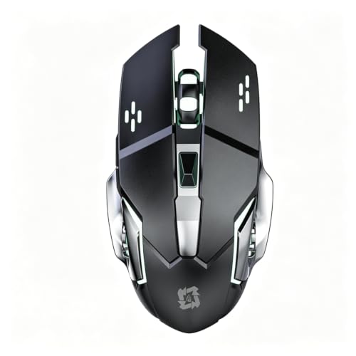 Wired Gaming Mouse, Lightweight Optical Computer Mice with 6 Buttons, 6 Adjustable DPI (800-3600), Ergonomic Shape for Computers and Laptops, Black - color: Black