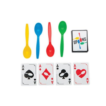 On the Go Spoons Playing Card Games for Kids Deck of Cards Fun Family Games - style: Spoons Cards