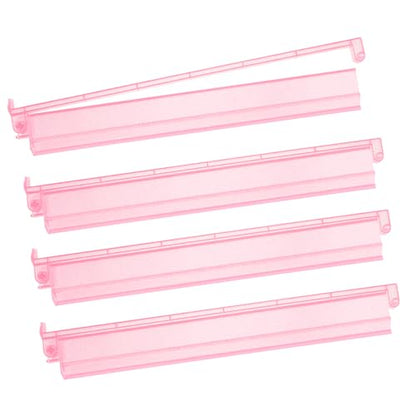 Mahjong Racks with Pushers 4PCS Set Majiang Tile Holder Acrylic Mahjong Racks Accessories and Gifts (Glitter Pink) - color: Bling Pink