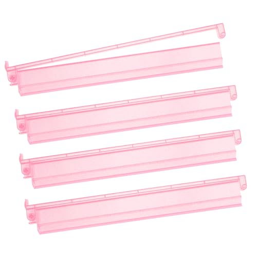 Mahjong Racks with Pushers 4PCS Set Majiang Tile Holder Acrylic Mahjong Racks Accessories and Gifts (Glitter Pink) - color: Bling Pink