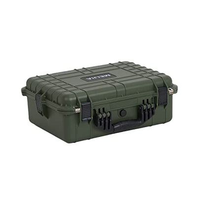 MEIJIA All Weather IP67 Waterproof Hard Camera Case,Hard Protective Case,Hard Case with Customizable Foam,Fit Use of Drones,Camera,Equipments,Pistols(Green,19.78x15.77x7.41inches) - color: Green, size: 19.78x15.77x7.41inches