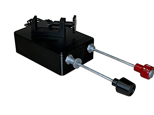 Cessna Style Throttle & Mixture Flight Simulator Controls – Compatible with Microsoft Flight Simulator 2020, X-Plane and Prepar3D – Plug and Play for Flight Simulator Cockpit – FlightSimBravo Flight Sim