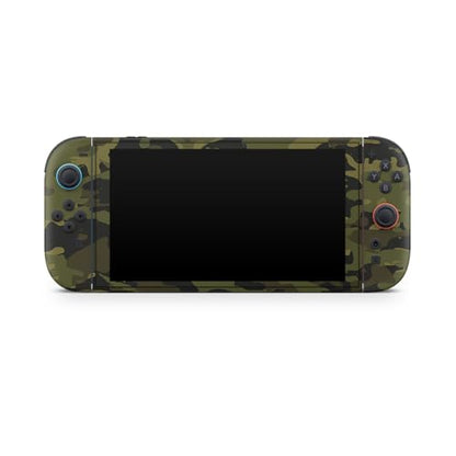 Gaming Skin Compatible with Nintendo Switch 2 Console Only - Green Camouflage - Premium 3M Vinyl Protective Wrap Decal Cover - Easy to Apply | Crafted in The USA by MightySkins - color: Green Camouflage, size: Switch 2 Console Skin Only, style: Matte Fini