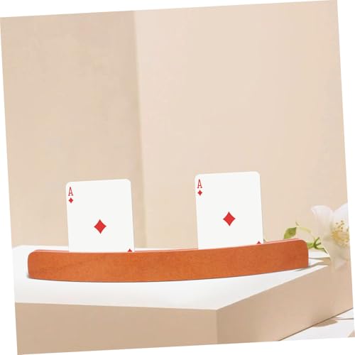 Hemobllo Wooden Card Holder Rack for Organizing Playing Cards Display Stand for Easy Access and Efficient Sorting and Family Fun