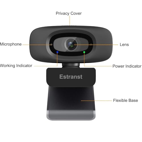 Autofocus 2K Webcam with Privacy Cover & Noise Canceling Microphone, Works with Zoom Teams YouTube Xbox, External Web Computer Camera for Laptop Mac PC Desktop Monitor - style: Webcam Autofoucs