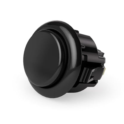 QANBA D-lite Arcade Button Original Buttons Snap-In Joystick Arcade Buttons for DIY arcade machines 24mm Push button switch(Boxed） (24mm Black（EL04) 24 Pcs) - size: 24mm Black（EL04) 24 Pcs
