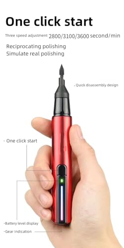 Electric Reciprocating Sander – Precision Multi-Speed Sanding Tool with Fine Sandpaper for Crafts, Miniatures, Jewelry, Woodworking, Resin Kits, Model Automotive Detailing, DIY & Hobbyists