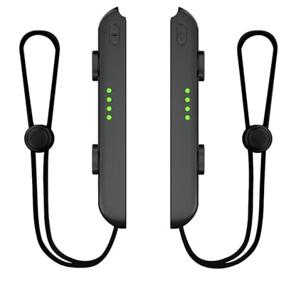 Lonxmovs 2 Pack Wrist Strap for Switch Joycon - Replacement Accessories for Joy con Straps (Black) - color: Black