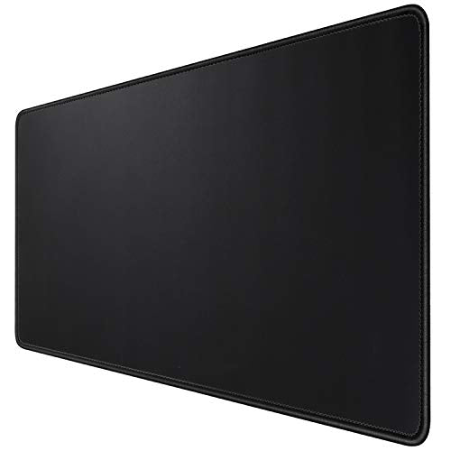 Gaming Mouse Mat/Mouse Pad 35.4x15.7x0.12Inch | XXL Mouse pad | Table mat/Large Size | Improved Precision and Speed | Rubber Base for Stable Grip on Smooth Surfaces Non-Slip (90x40 Black004) - color: 90x40 Black004