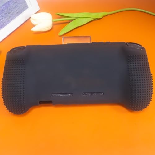 Gamepad Protective Sleeve for ANBERNIC RG556 Drop Protection Cover RG556 Silicone Case Gaming Console Housing Shell (Black) - color: Black