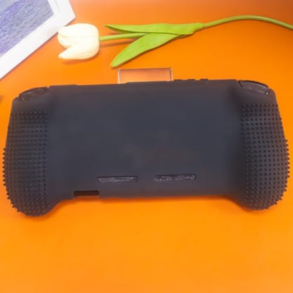 Gamepad Protective Sleeve for ANBERNIC RG556 Drop Protection Cover RG556 Silicone Case Gaming Console Housing Shell (Black) - color: Black