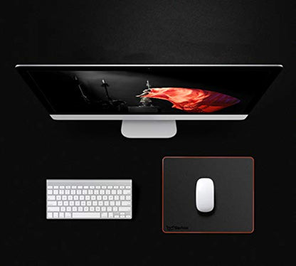 Mouse Pad, Resin Hard Surface Mouse Mat Polymer Silicone Bottom Gaming Mousepad No Smell Waterproof for Games, Office 24 x 20cm (9.5 x 7.8in) - size: S: 9.5 x 7.8 in