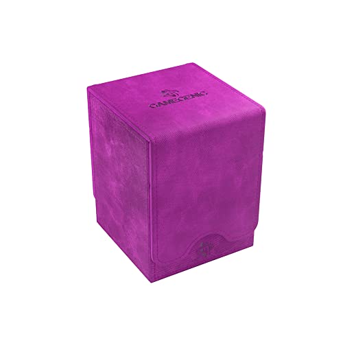 GameGenic Deck Box – Squire XL Purple 100CT – Durable and Sturdy TCG, OCG, CCG Card Storage – Compatible with Pokemon, Yugioh, Commander, and MTG Magic: The Gathering Cards - color: Purple
