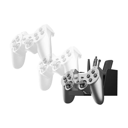 Space Saving Wall Mount Gaming Accessory Stand for Controllers Headsets and Other Small Electronic Devices Easy Install ABS Headphones and Controller Shelf