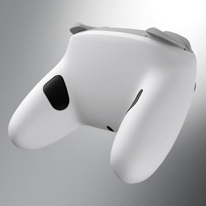 eXtremeRate Bottom Shell for Nintendo Switch 2 Pro, White | Custom DIY Rear Back Plate Housing Replacement Cover Case for Nintendo Switch 2 Pro Controller - color: White