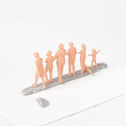 MRY-SFW Yao's Studio LYT72110 1/72 Miniature Factory Building Military Car Railroad Track Accessory Props Diorama Scenery Miniature Character Model Multi Pose Figures5pcs