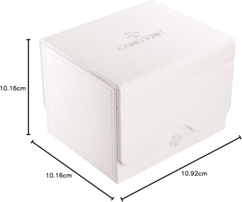 GameGenic Deck Box – Sidekick XL White 100CT – Durable and Sturdy TCG, OCG, CCG Card Storage – Compatible with Pokemon, Yugioh, Commander, and MTG Magic: The Gathering Cards - color: White
