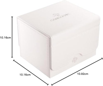 GameGenic Deck Box – Sidekick XL White 100CT – Durable and Sturdy TCG, OCG, CCG Card Storage – Compatible with Pokemon, Yugioh, Commander, and MTG Magic: The Gathering Cards - color: White