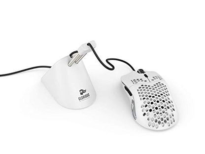 GLORIOUS Gaming Mouse Bungee - Flexible Mouse Cable Management - Gaming Mouse Accessory (White)