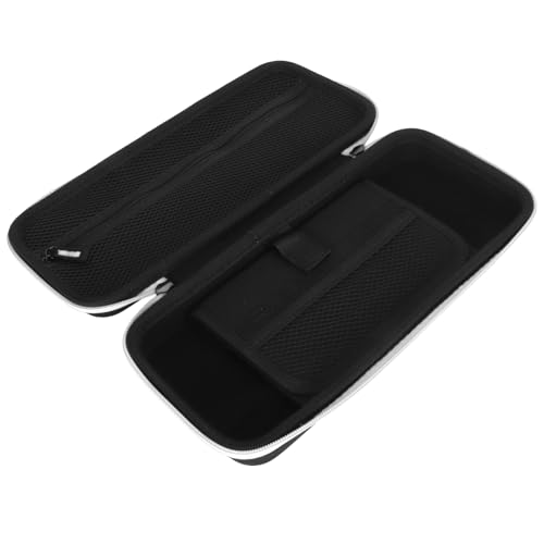 Estink Handheld Game Console Carrying Case EVA Nylon Shockproof Storage Bag 31 X 14 X 6cm for Ally 7 Inch 120Hz Gaming Handheld Travel Camping Daily Use (White) - color: White