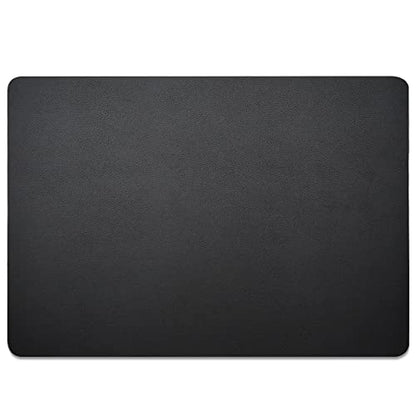 Nekmit Leather Desk Blotter Pad 17 x 12 Inches, Flat, Non-Slip, Waterproof, Black - color: Black, size: 12" x 17"