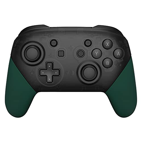eXtremeRate Racing Green Replacement Handle Grips for Nintendo Switch Pro Controller, Soft Touch DIY Hand Grip Shell for Nintendo Switch Pro Controller - Controller NOT Included - color: Racing Green