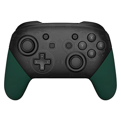eXtremeRate Racing Green Replacement Handle Grips for Nintendo Switch Pro Controller, Soft Touch DIY Hand Grip Shell for Nintendo Switch Pro Controller - Controller NOT Included - color: Racing Green