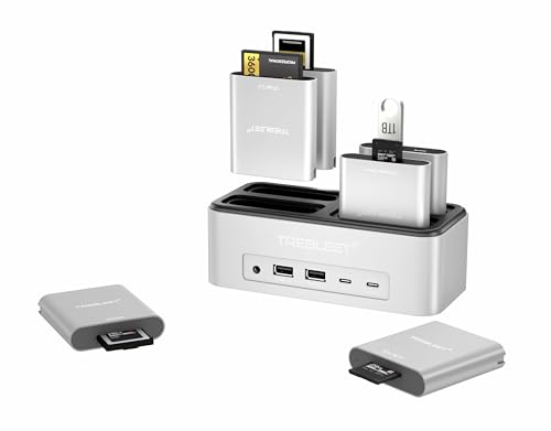 Modular 13-in-1 USB4 Docking Station with NVMe Slot, 2.5G LAN, DP 1.4, 10Gbps USB-C, Custom Expansion Hub Compatible with Mac, Windows, Thunderbolt 4/3 Laptops (Modules Sold Separately)