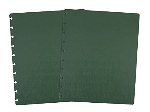 Talia Discbound Notebook - Cover and Disc Set (Arctic Ice, Canyon Clay, Green Olive, Charcoal, Chili Oil, Midsize Set) - color: Arctic Ice, Canyon Clay, Green Olive, Charcoal, Chili Oil, size: Midsize Set