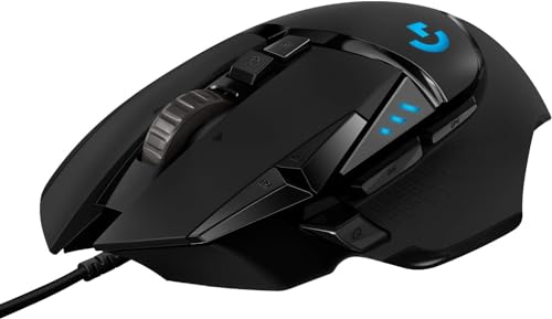 Logitech G502 Hero Wired Gaming Mouse + G240 Cloth Gaming Mouse Pad, Bundle - Black (Renewed)