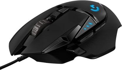 Logitech G502 Hero Wired Gaming Mouse + G240 Cloth Gaming Mouse Pad, Bundle - Black (Renewed)