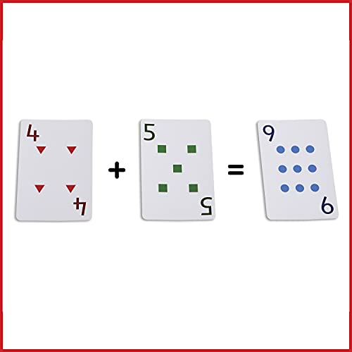 edxeducation School Friendly Playing Cards - In Home Learning Game - Set of 8 Decks - 448 Cards - Multicolored Patterned Cards Numbered 0-13 - Teach Counting and Probability | Multicolored, Patterned, Numbered 0-13, Teach Counting and Probability