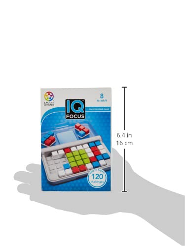 SmartGames IQ Focus – Color & Logic Puzzle with 120 Challenges – Compact Brain Teaser Game for Kids & Adults Ages 7+ - style: IQ Focus