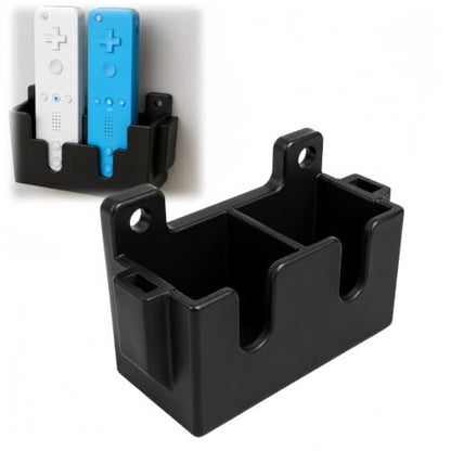 Wall Mount Compatible with Nintendo Wii Remote, Space-Saving Wall Organizer | Controller Holder Storage Stand, Space-Saving Wall Organizer for Gaming Room, Sleek Mountable Display Dock