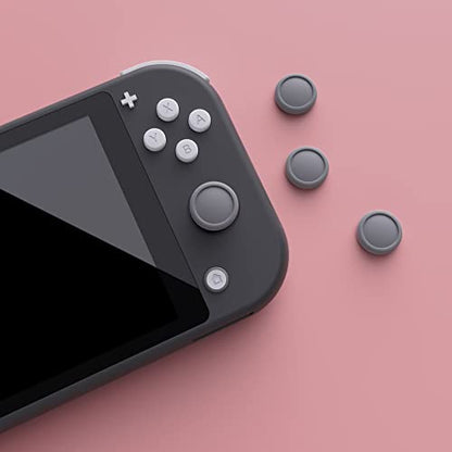 eXtremeRate PlayVital Switch Thumb Grip Caps, Joystick Caps for Nintendo Switch Lite, Silicone Analog Cover Thumbstick Grips for Switch OLED Joycon - Gray - color: Gray