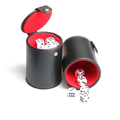 FAVOMOTO 3pcs Double Silent Dice Cup for Dice Storage for Ktv Bar Games and Parties