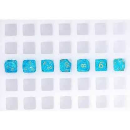 7PCS DND Dice Set,Transparent Sharp Edge Dice Set D&D RPG Polyhedral Die,for Dungeons and Dragons TTRPG Games Roleplaying Games,with Gift Box(Galaxy Blue) - color: Galaxy Blue